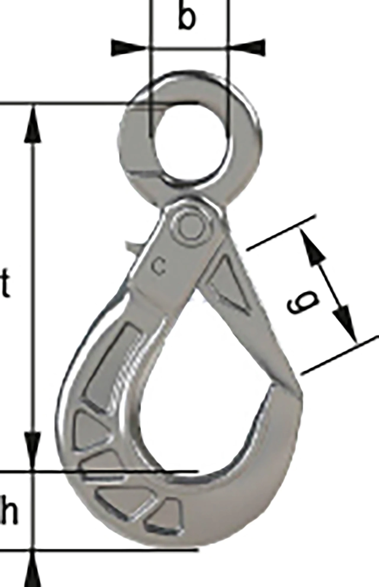 COSL-26 - Self Locking Eye Hook