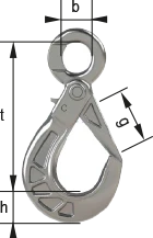 QOSL-08 - Self Locking Eye Hook Aurox